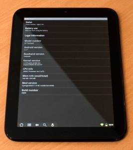 HP TouchPad kör Android glatt