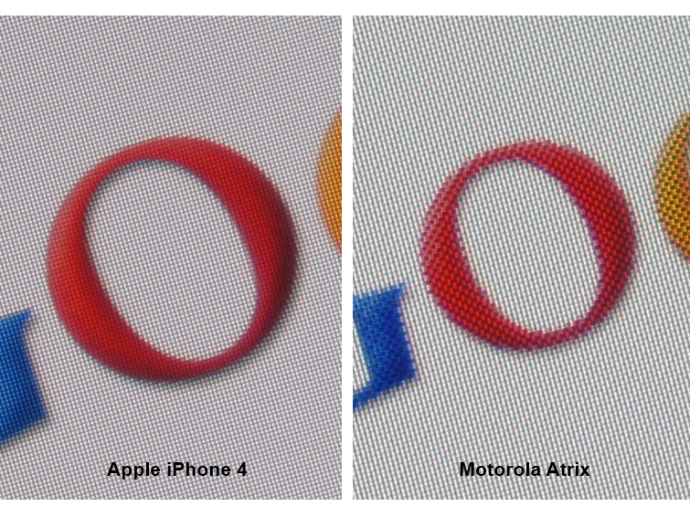 Motorola Atrix - upplösning närbild