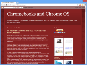 Den officiella webbplatsen är värd för uppdateringar och informativa blogginlägg relaterade till ChrUbuntu-projektet