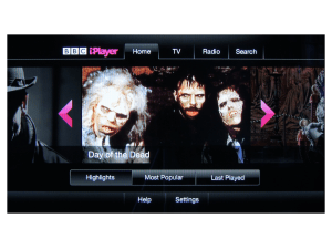 Virgin Media TiVo - BBC iPlayer-appen