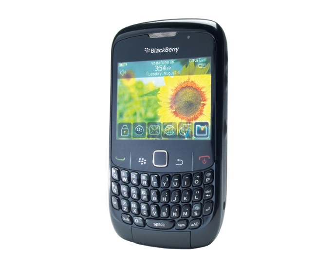 Framsidan av BlackBerry 8520