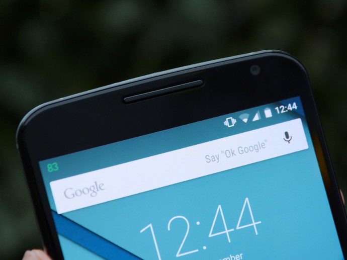 Nexus 6 recension - front top