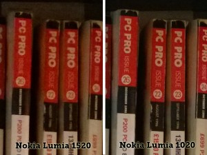 Nokia Lumia 1520 vs Nokia Lumia 1020 kamera med svagt ljus