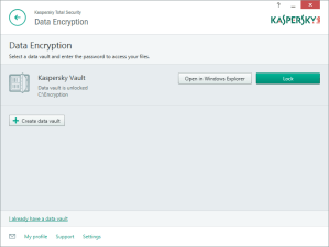Kaspersky Total Security Multi-Device - Kryptering