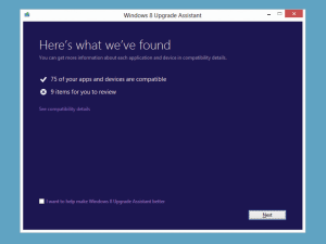 Windows 8 Upgrade Assistant kommer att kontrollera ditt system för kompatibilitet med Microsofts senaste operativsystem