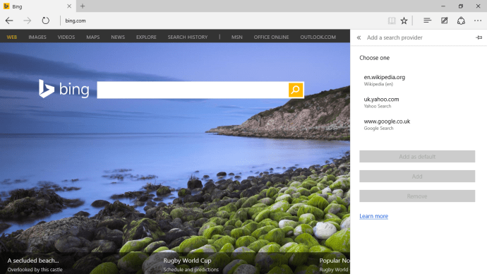 Windows 10 tips, tricks och hjälp - Bing till Google Sök