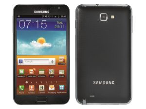 Samsung Galaxy Note - fram och bak