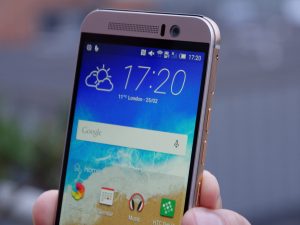 HTC One M9 recension: Vy framifrån
