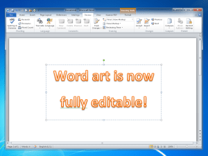 Microsoft Word 2010 - Word Art
