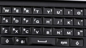 BlackBerry Priv recension: Privs tangentbord är bakgrundsbelyst och kan användas som en pekplatta