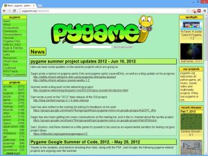Pygame-modulen innehåller alla möjliga användbara funktioner och metoder för att skapa actionspel i Python