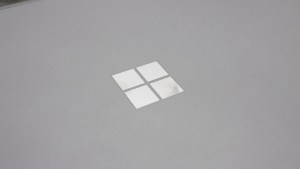 Microsoft Surface Book recension: Microsofts logotyp