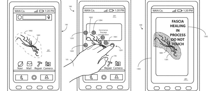 Motorola patenterar en självläkande telefonskärm