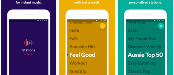 Spotifys nya Stations-app handlar om spellistor utan någonting