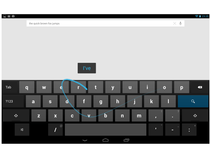 Nexus 10 – nytt tangentbord
