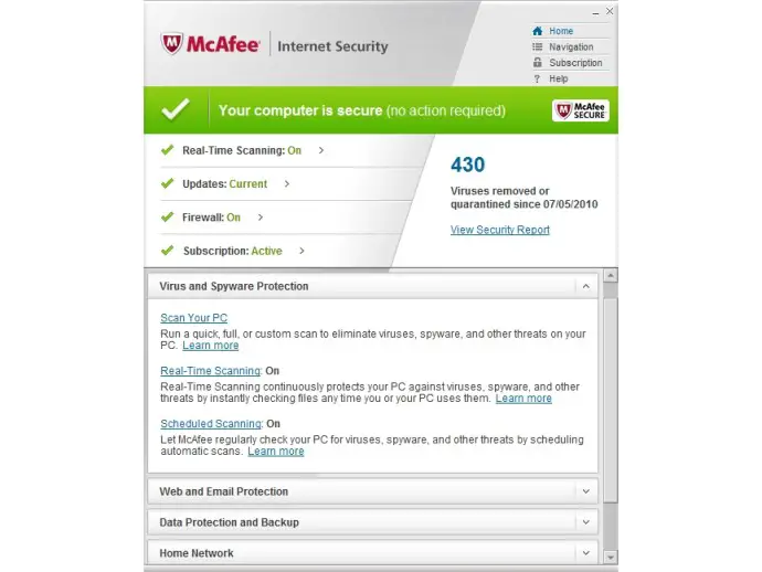 McAfee Internet Security 2010